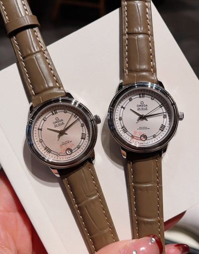 OMEGA De Ville Prestige  Stainless Steel Couple Watch Quartz